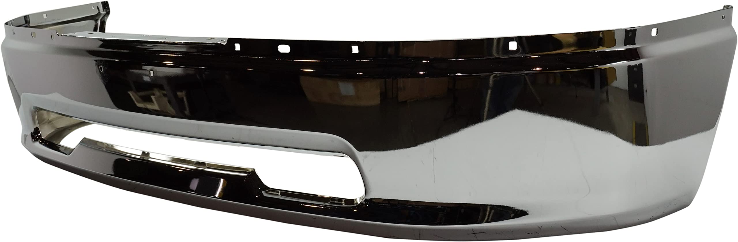 Evan Fischer Chrome Steel Front Bumper for Ram 1500 2011-2012 | No Fog Light Holes | Fits Non-Sport Package Models | Replaces OEM #68088188AA, 68206066AA, CH1002387 | Perfect for Off-Roading & Truck Upgrades