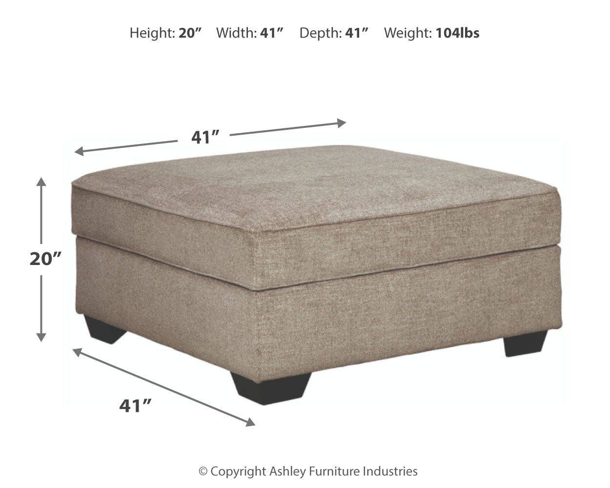 Bavarian Stone Ottoman with Storage - Extra Large Footrest Stool, Upholstered Bench with Hidden Storage, Perfect for Living Room, Bedroom, or Nursery