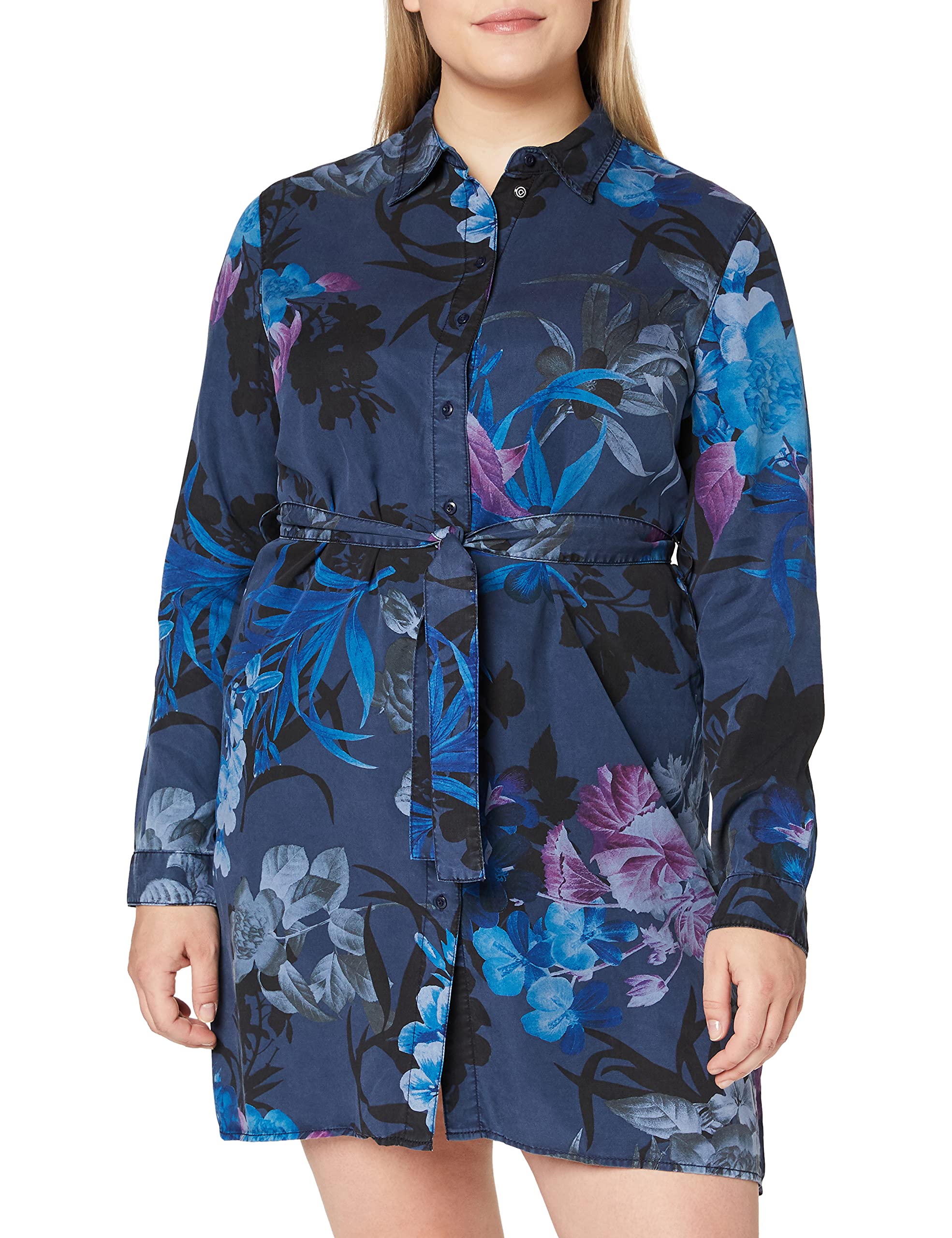 Desigual Women's Long Sleeve Dress - Elegant Floral Print Party & Casual Wear for Women | Perfect for Office, Date Night & Special Occasions
