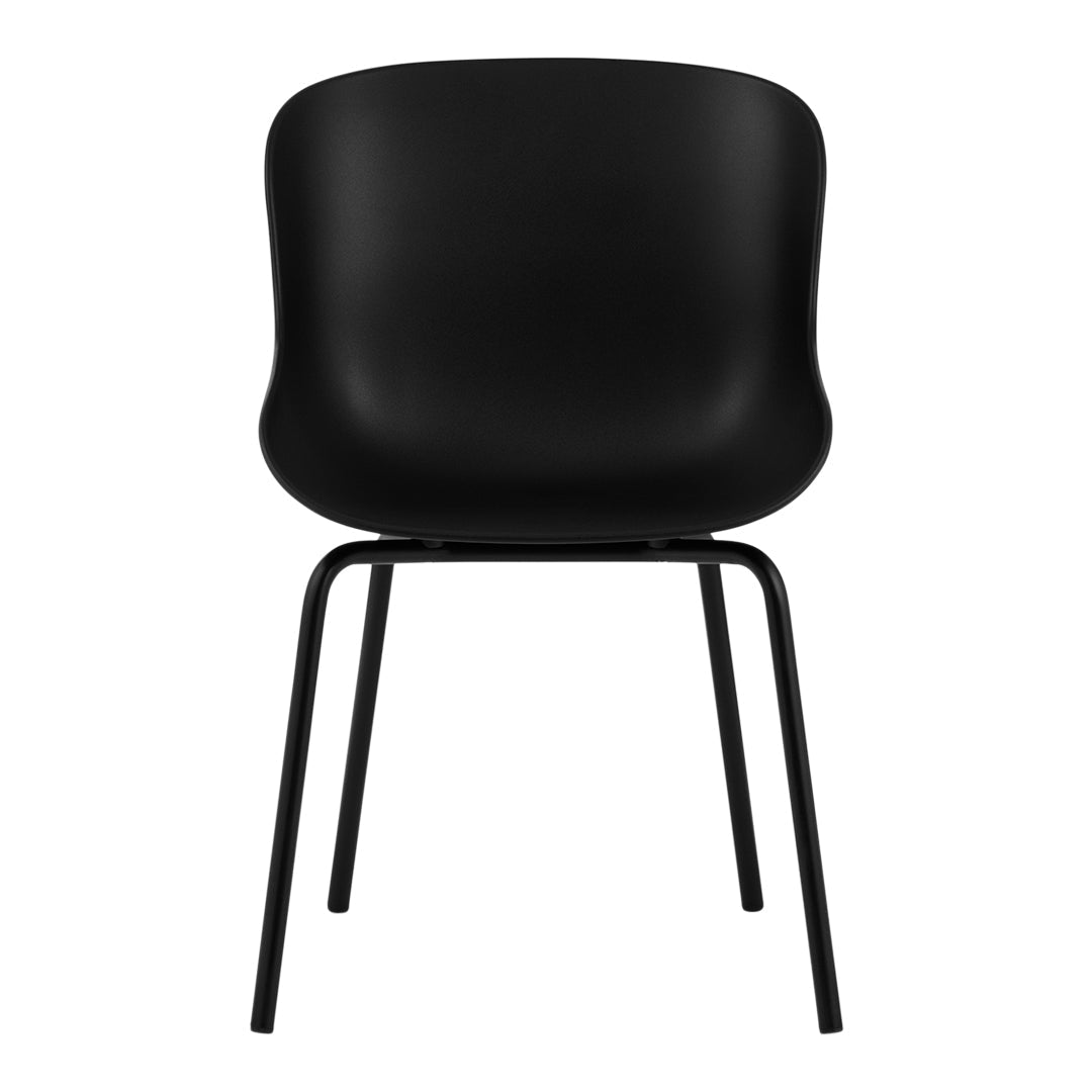 Modern Hyg Side Chair with Sturdy Steel 4-Leg Base - Perfect for Dining Room, Kitchen, Office & Small Space Decor