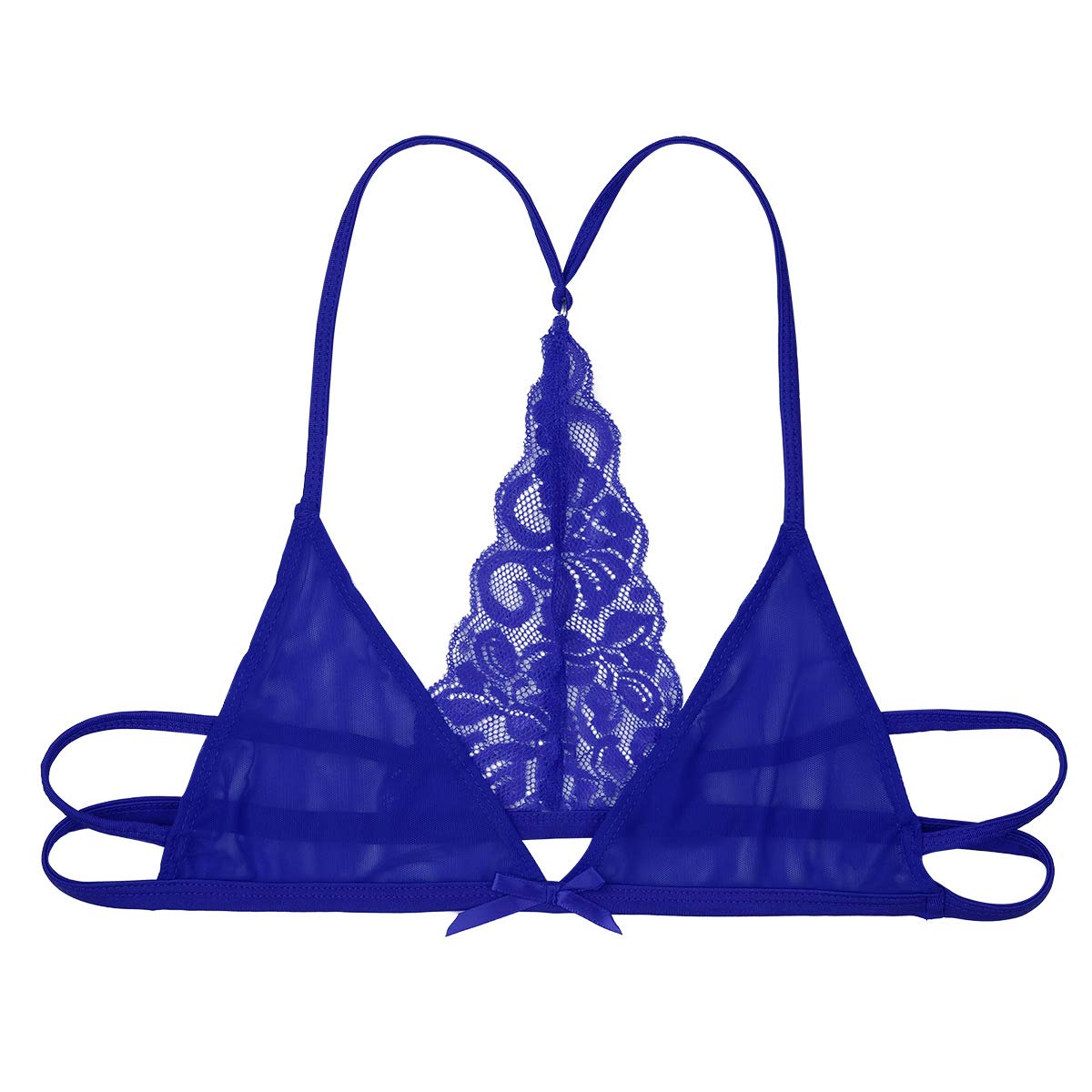 YiZYiF Men's Lace Bralette - Crossdressing Training Bra with Y-Back Design for Sissy & Adult Male | Comfortable Lingerie for Cosplay, Gender Exploration & Intimate Wear