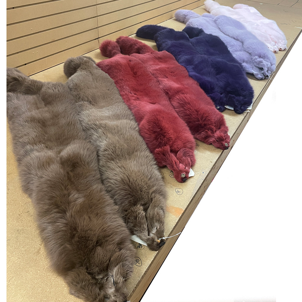 Dyed Ranch Fox Coco - Stylish and Unique Fox Fur Accessory for Fashion Lovers | Perfect for Winter Outfits, Cosplay, and Gift Giving