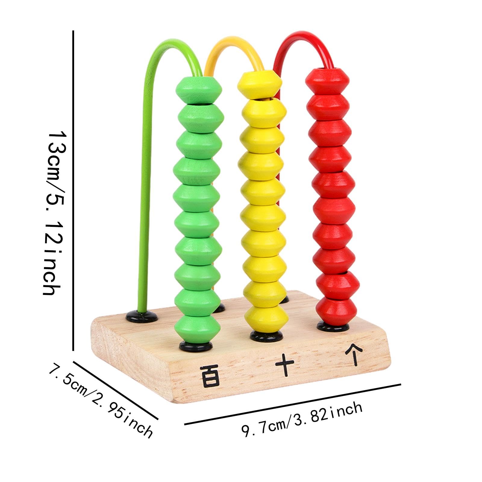Luwecf Educational Abacus Toy for Kids - Wooden Counting Beads Math Learning Tool for Preschool & Kindergarten - Perfect for Homeschooling & Early Childhood Development