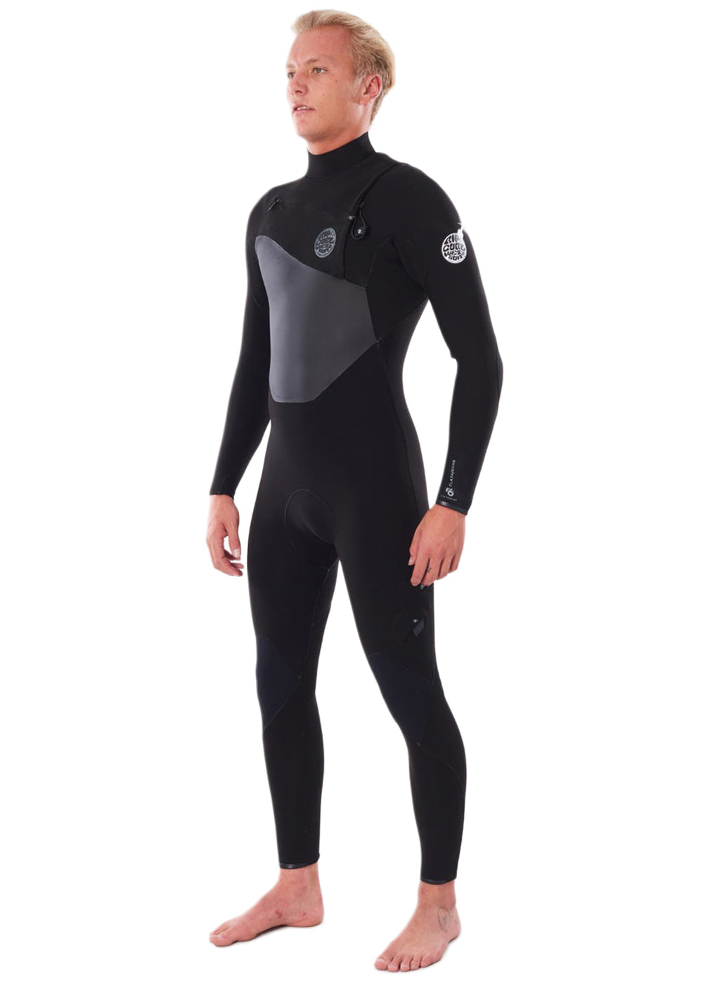 Rip Curl Men's Flashbomb 3/2mm GB Chest Zip Steamer Wetsuit - Premium Surfing Wetsuit for Cold Water - Perfect for Surfing, Diving & Water Sports