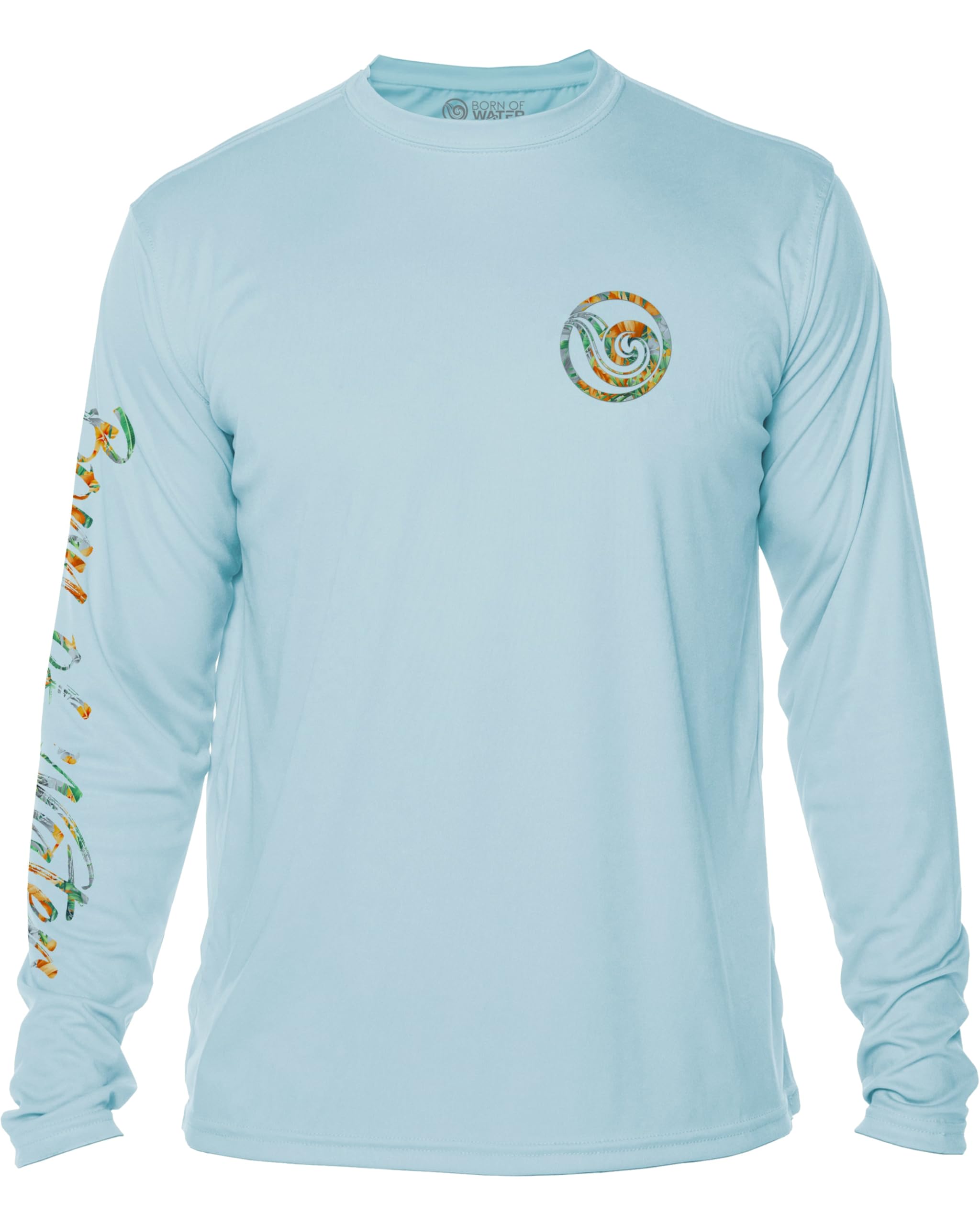 Men's UV Protection Tropical Hammerhead Shark Long Sleeve Shirt for Scuba Diving, Fishing, and Outdoor Water Sports