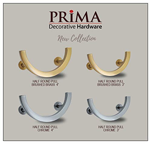 Prima Half Circle Brass Cabinet Pull 3