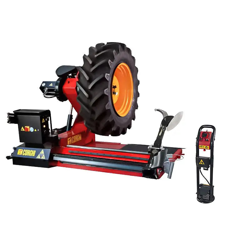 Corghi HD1300 Heavy Duty Tire Changer Machine for Trucks, Agricultural & Earth Moving Equipment | Professional Wheel Service for Commercial Vehicles & Farm Machinery