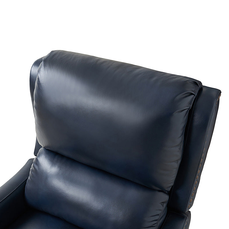 Deliat Genuine Leather Recliner Chair - Premium Comfort for Living Room, Home Theater & Office - Adjustable Footrest & Lumbar Support - Brown PU Leather Sofa for Relaxation & Entertainment