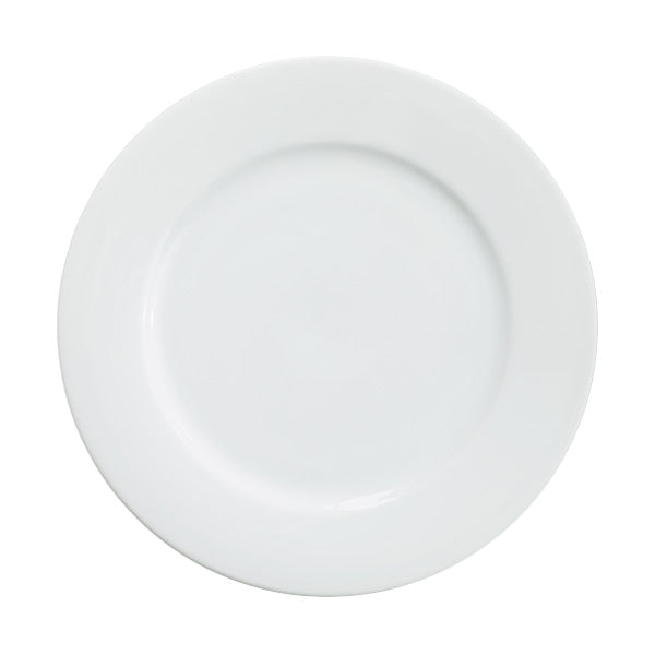 Alani 024142 9 7/8 Inch Round White Dinner Plates - Set of 24 - Durable Porcelain Plates for Restaurants, Catering & Home Dining - Microwave & Dishwasher Safe
