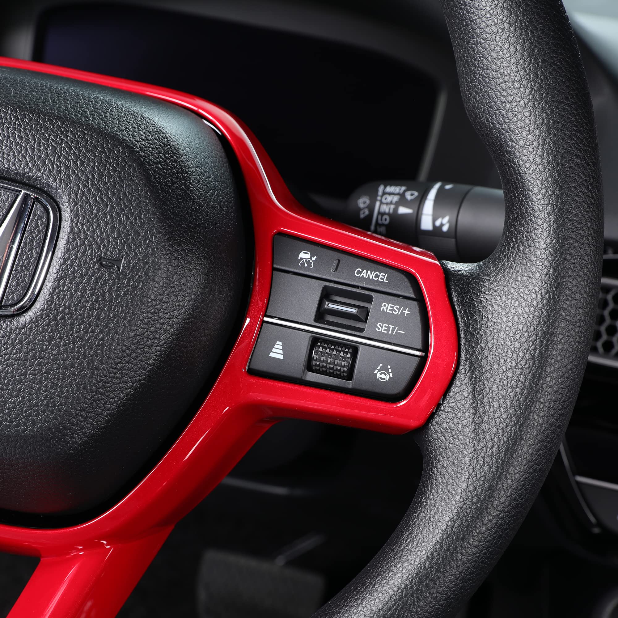 **Honda Civic 2022-2025 & CR-V 2023-2025 Steering Wheel Trim – Sporty Red Interior Decal for Enhanced Driving Experience**    *(Perfect for Customizing Your Honda Civic or CR-V Interior – Ideal for Car Enthusiasts & Daily Commuters)*