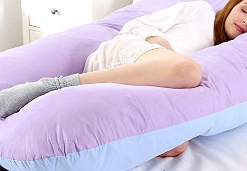 **U-Shaped Maternity Pillow for Pregnant Women – Full Body Support Pregnancy Pillow with Soft Cotton Cover – Ideal for Side Sleeping, Back Pain Relief & Comfortable Rest**    *(Perfect for Expecting Mothers – Use During Pregnancy, Nursing, or Postpartum Recovery)*
