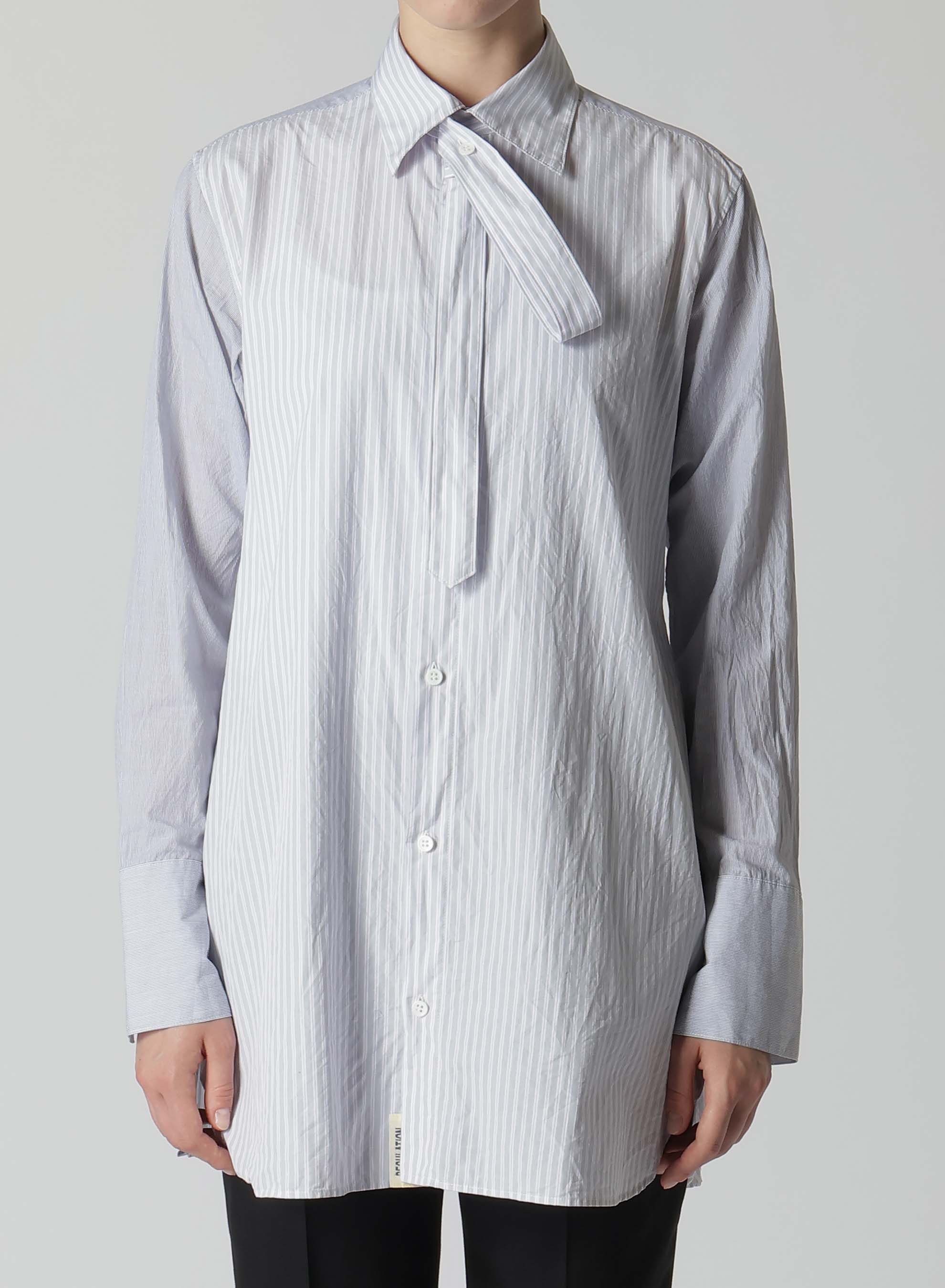 Premium Cotton Stripe Dress Shirt with Double Cuffs & Tie - Formal Office Wear & Business Attire for Men