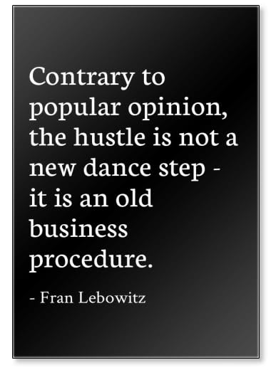 Fran Lebowitz Quotes Fridge Magnet - Funny Black Refrigerator Magnet with Inspirational Sayings - Perfect for Office, Kitchen Decor & Gifts