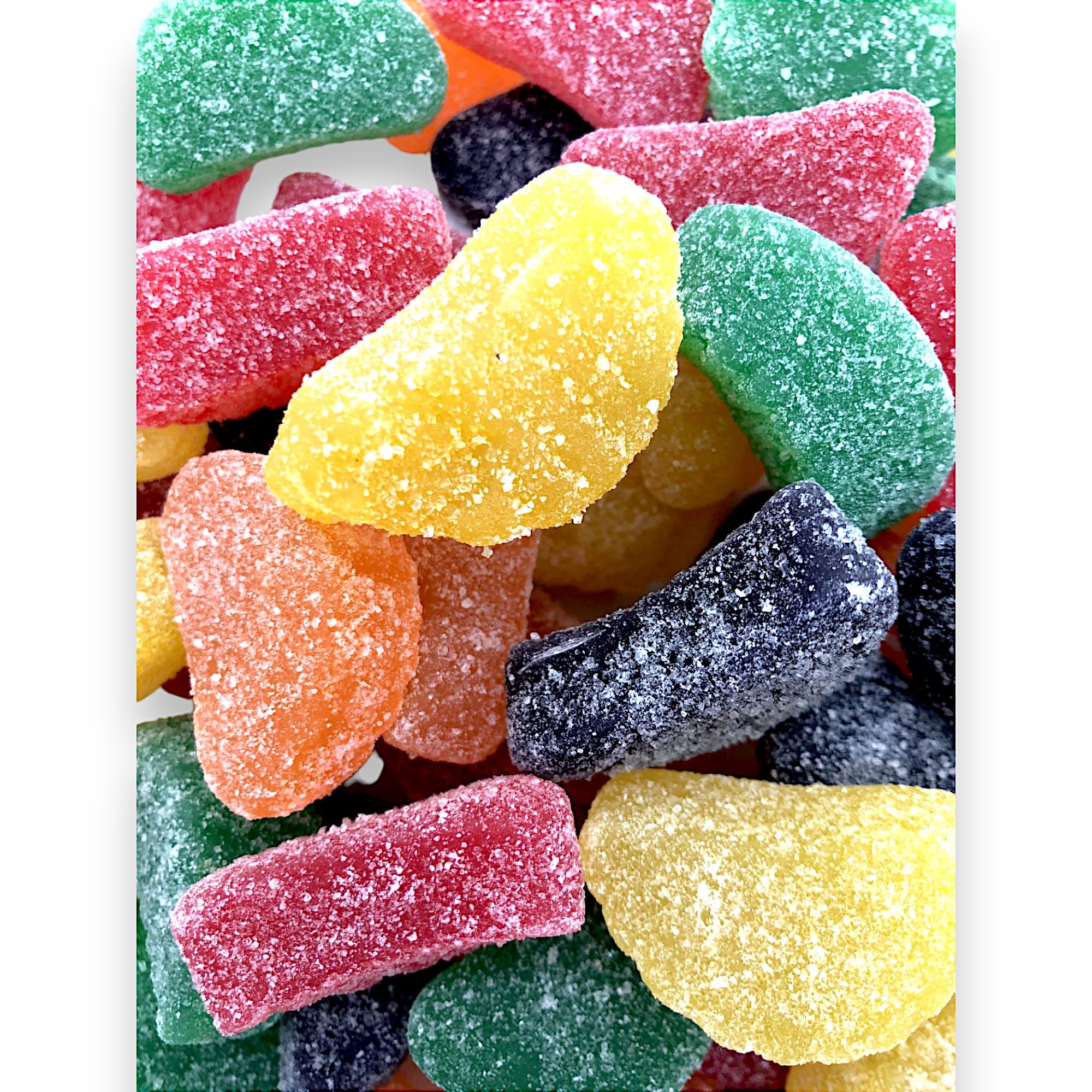 Premium Assorted Fruit Slices Jelly Candy - 1.5 lbs Bag of Delicious Sweet Sugar-Dusted Gummy Candy | Perfect for Snacks, Party Favors, Gift Baskets & Movie Night Treats (24 oz)