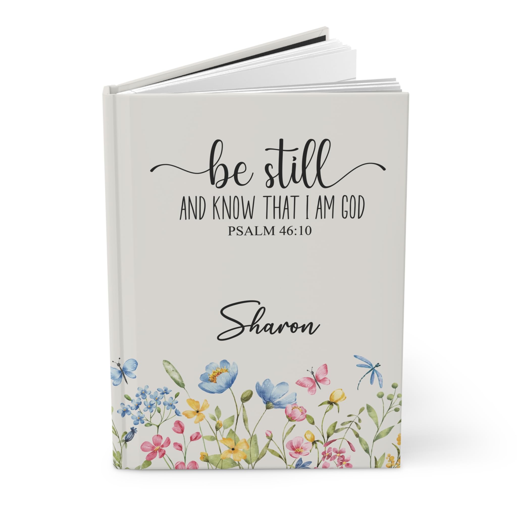 Personalized Christian Prayer Journal - Custom Name A5 Notebook for Bible Study & Devotion