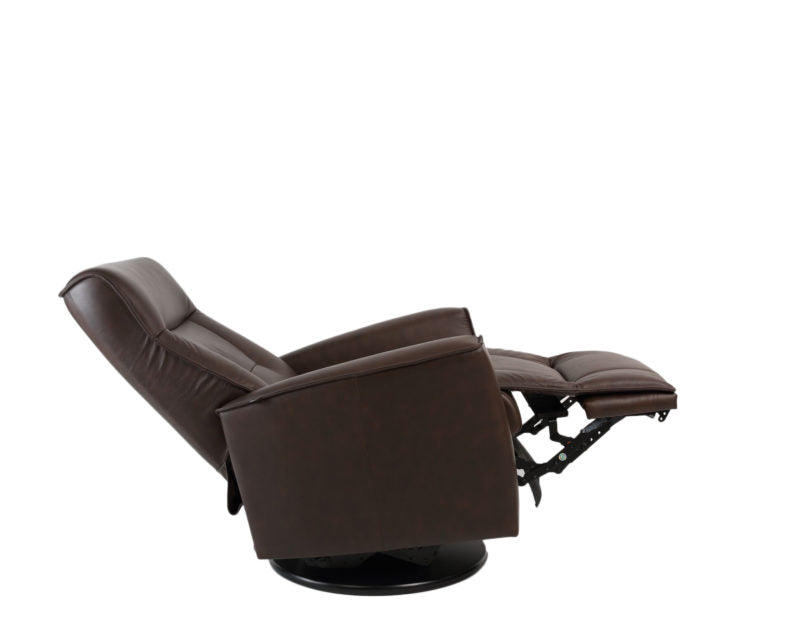Premium Fjords Harstad Recliner Chair - Genuine Top Grain Leather, Ergonomic Design for Ultimate Comfort - Perfect for Living Room, Home Theater & Office Relaxation