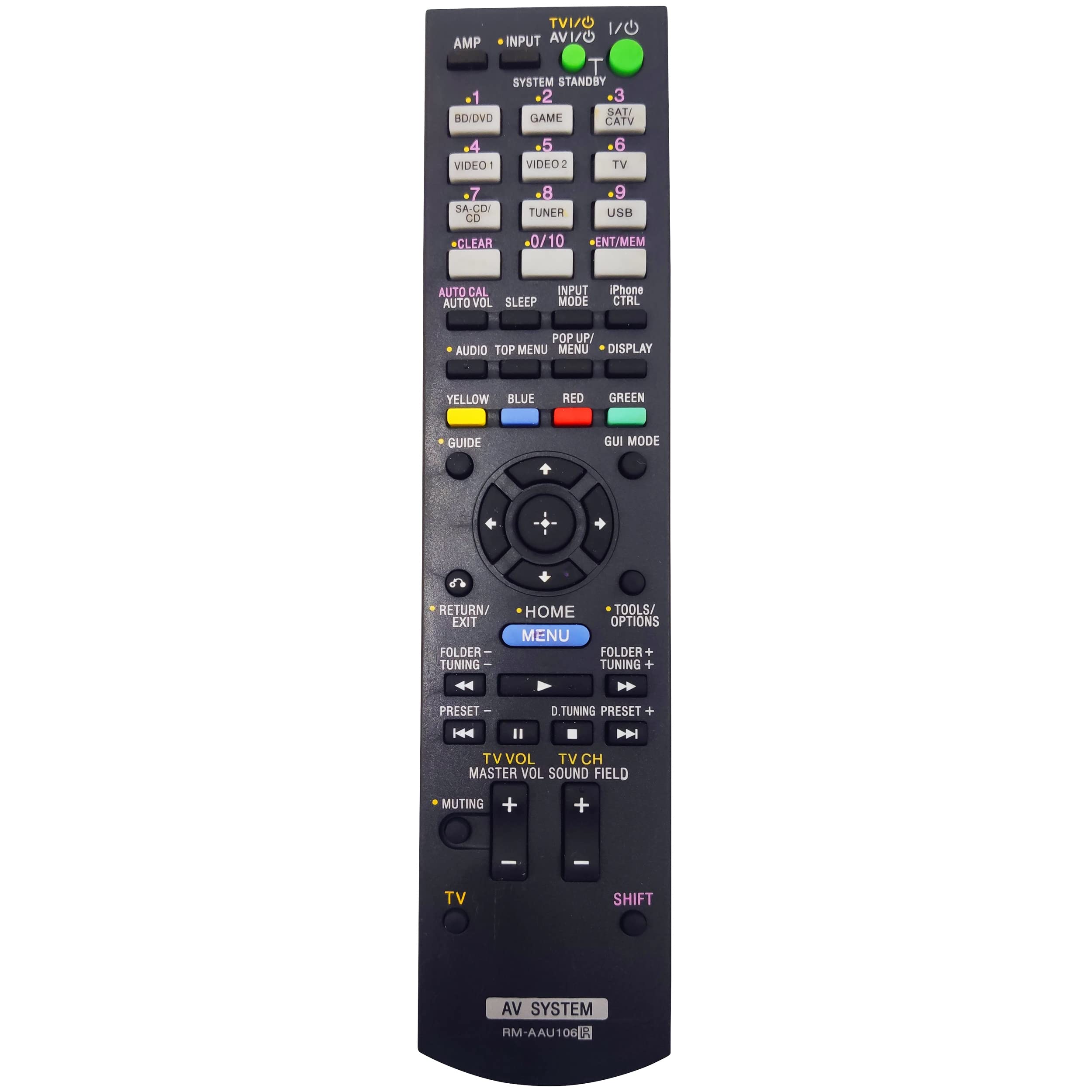 Original Sony RM-AAU106 AV Receiver Remote Control Replacement for STR-DH730, STR-DH830, STR-DH720, STR-DH720HP - Perfect for Home Theater & Entertainment Systems