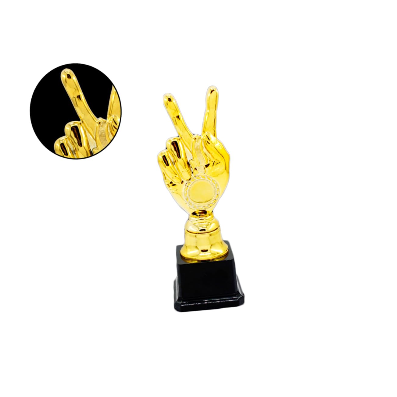 BCOATH 2-Pack Kids Trophy Cup Set - Mini Competition Awards with Golden Balloon & Reusable Base - Perfect for School Events, Sports Awards & Birthday Party Prizes