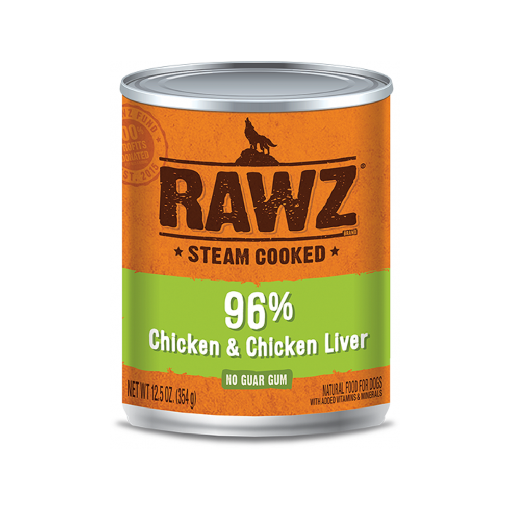 Premium 96% Chicken & Chicken Liver Canned Dog Food - High Protein, Grain-Free Wet Food for Puppies & Adult Dogs - Perfect for Mealtime, Training Treats & Digestive Health