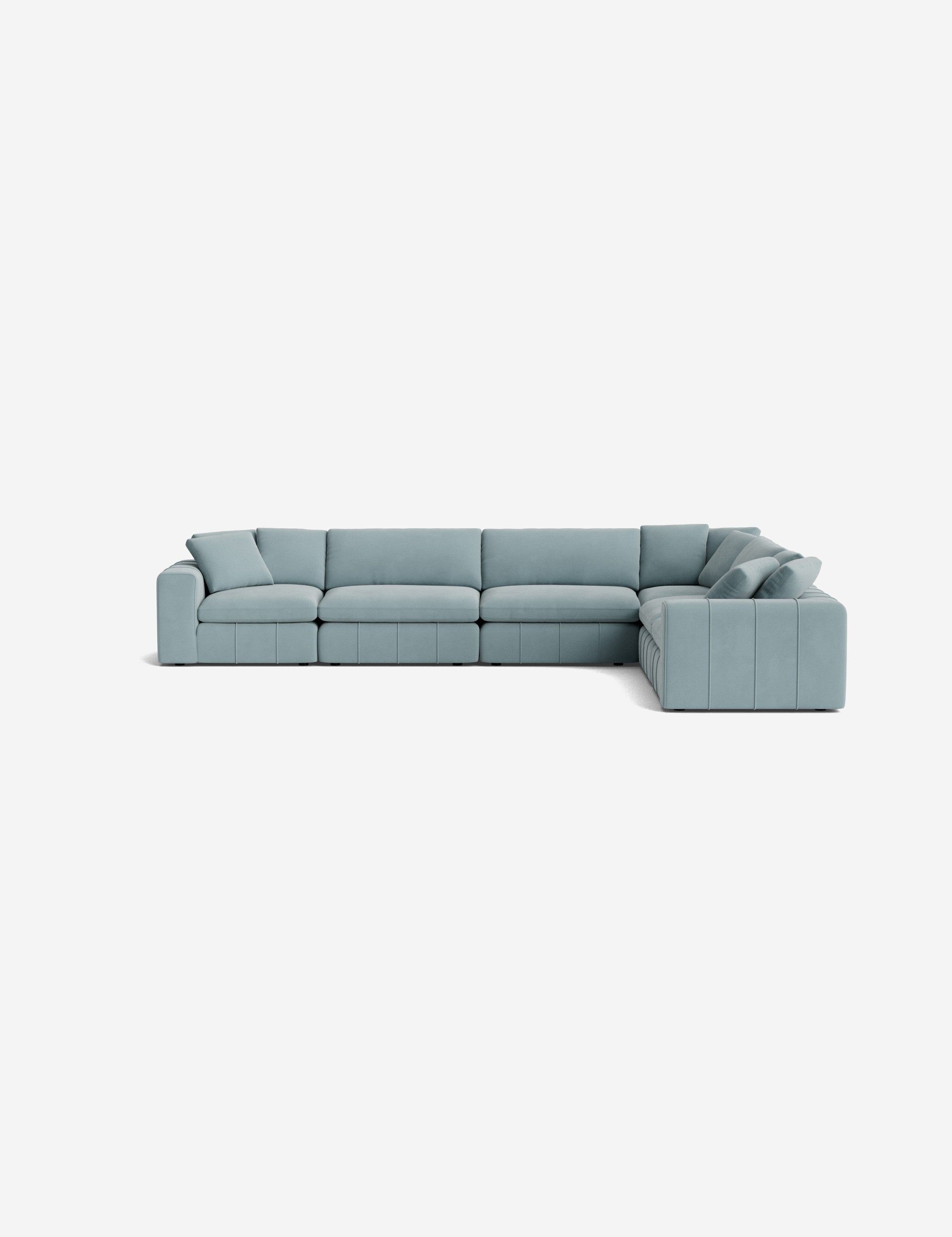Capella Modular Corner Sectional Sofa - Modern L-Shaped Couch for Living Room, Home Theater & Lounge Areas | Customizable Comfortable Furniture