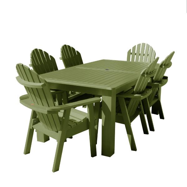 Hamilton Adirondack 7-Piece Rectangular Outdoor Dining Set - Patio Furniture for Backyard, Garden & Poolside Dining