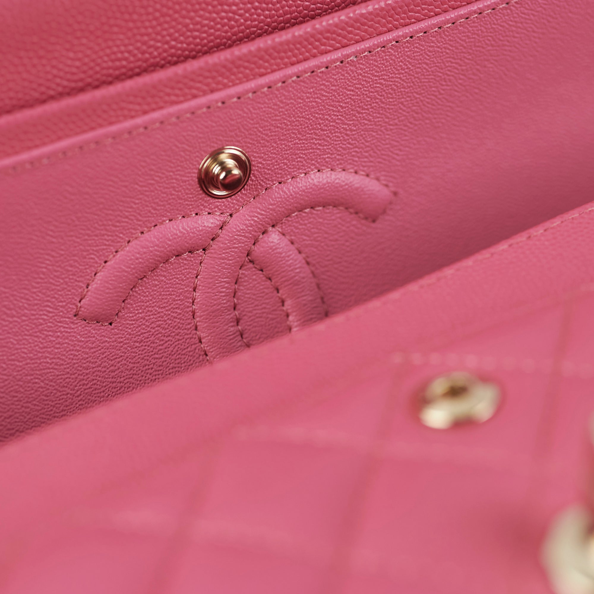 Chanel Quilted Caviar Classic Flap Small Pink Handbag - Luxury Designer Crossbody Bag for Women | Perfect for Date Nights, Parties & Special Occasions