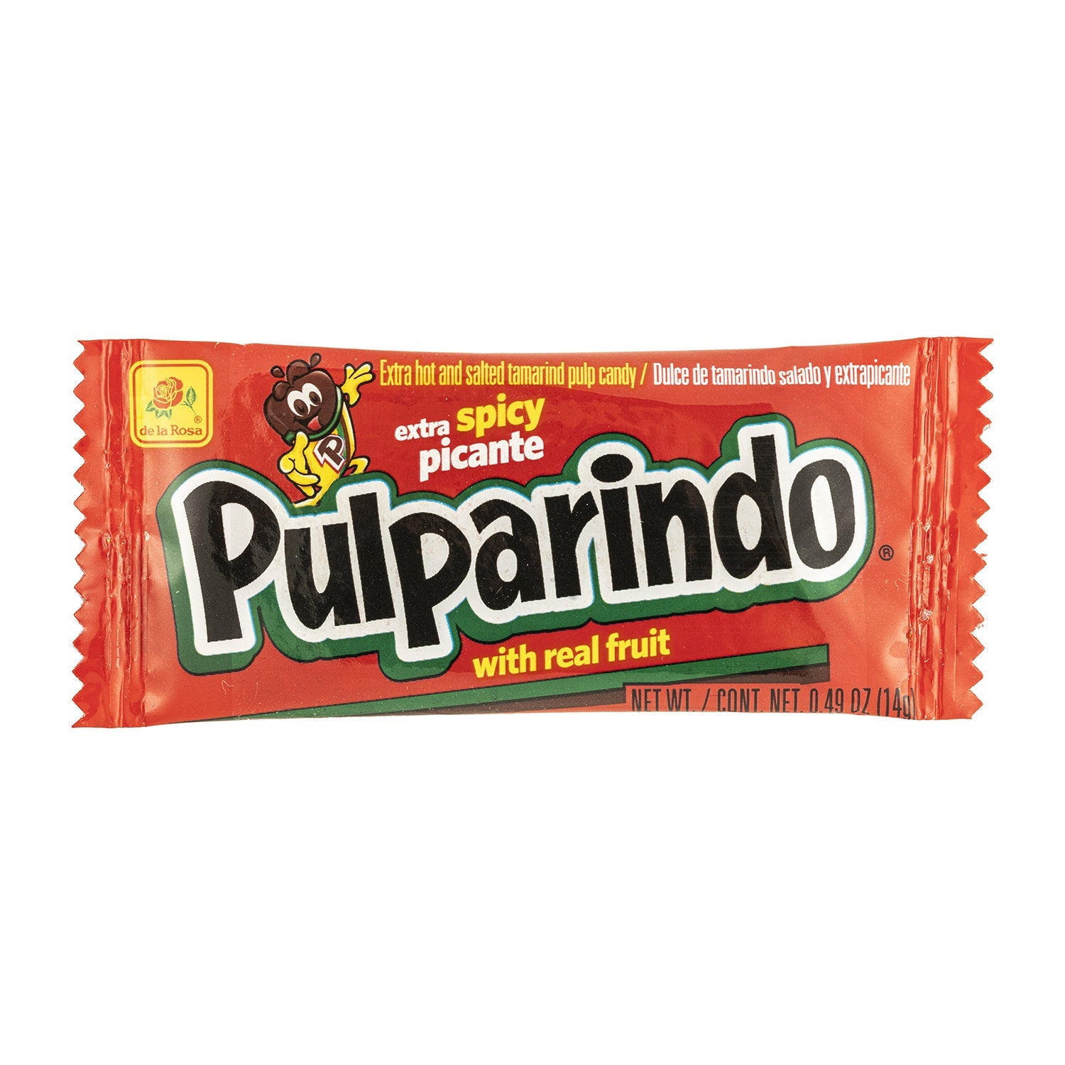 De La Rosa Pulparindo Extra Spicy Tamarind Candy | 20ct Box | Mexican Candy for Parties, Snacks & Gifting