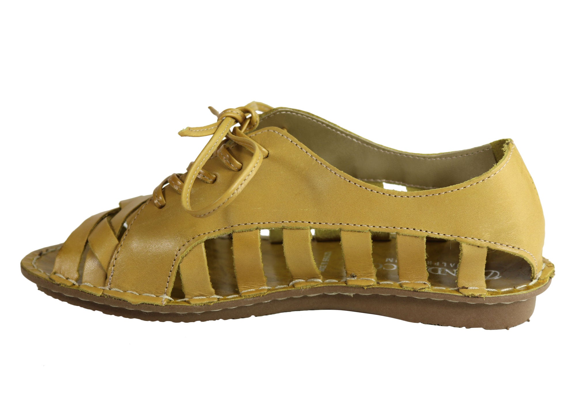 Andacco Petuna Women's Comfortable Flat Leather Sandals - Handmade in Brazil - Perfect for Beach, Vacation & Summer Outfits