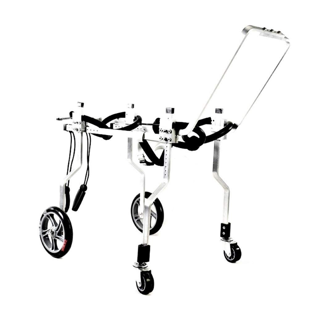 4-Wheel Dog Wheelchair for Medium & Small Dogs - Full Support Pet Mobility Aid with Back Brace for Handicapped Back Legs (Model 32) | Ideal for Disabled Pets, Post-Surgery Recovery & Daily Walking Assistance