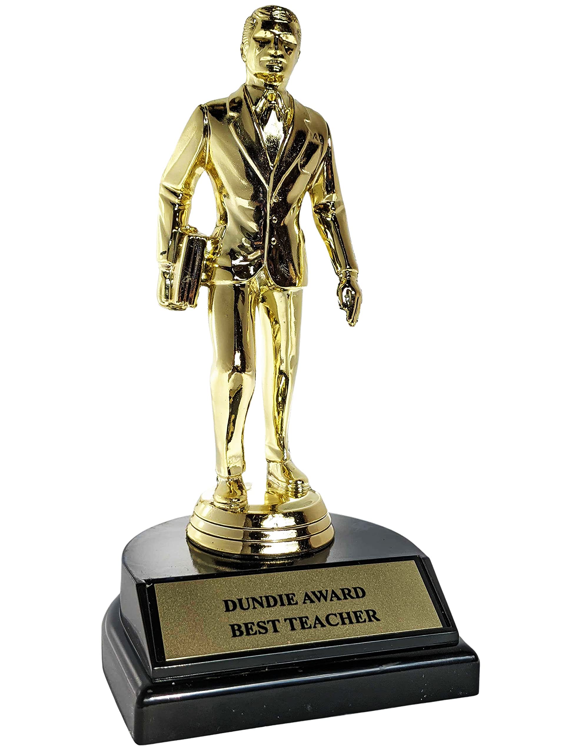 Best Teacher Dundie Award Trophy - Perfect for Classroom & Office Recognition