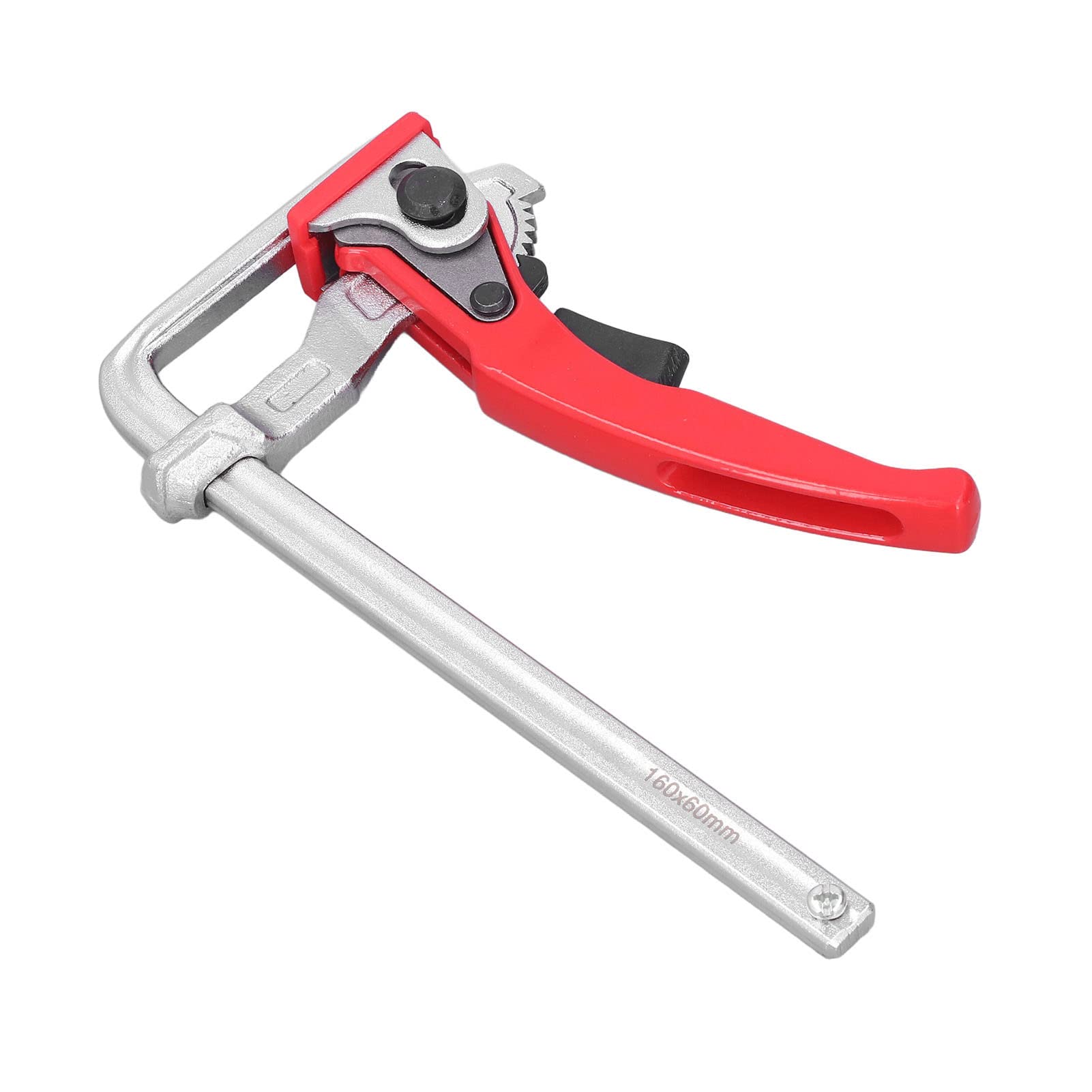Heavy Duty Ratchet Table Clamp - Portable Rail Clamps for Woodworking, DIY Projects & Construction - Perfect for Workbenches, Sawhorses & Job Sites