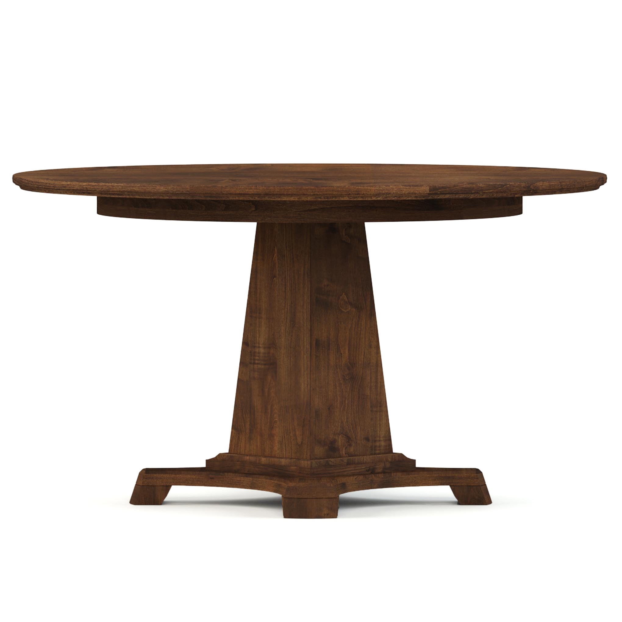54 Inch Round Dining Table - Solid Wood Modern Kitchen Table for 6-8 People - Perfect for Family Gatherings & Dinner Parties