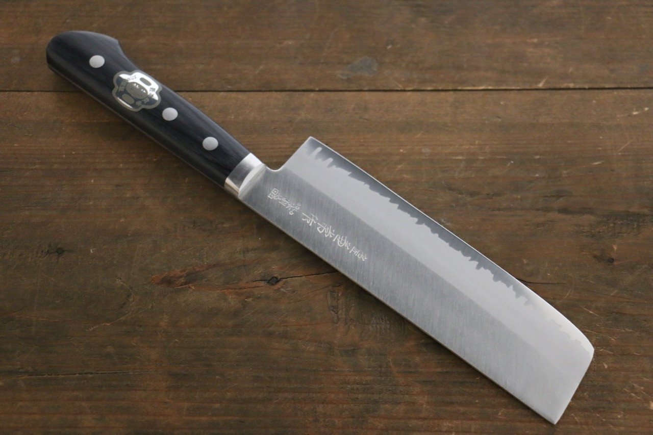 Premium Kanetsune VG10 Nakiri Knife 165mm - Japanese Pakkawood Handle - Professional Vegetable & Sushi Chef Knife for Home Kitchen & Restaurant Use