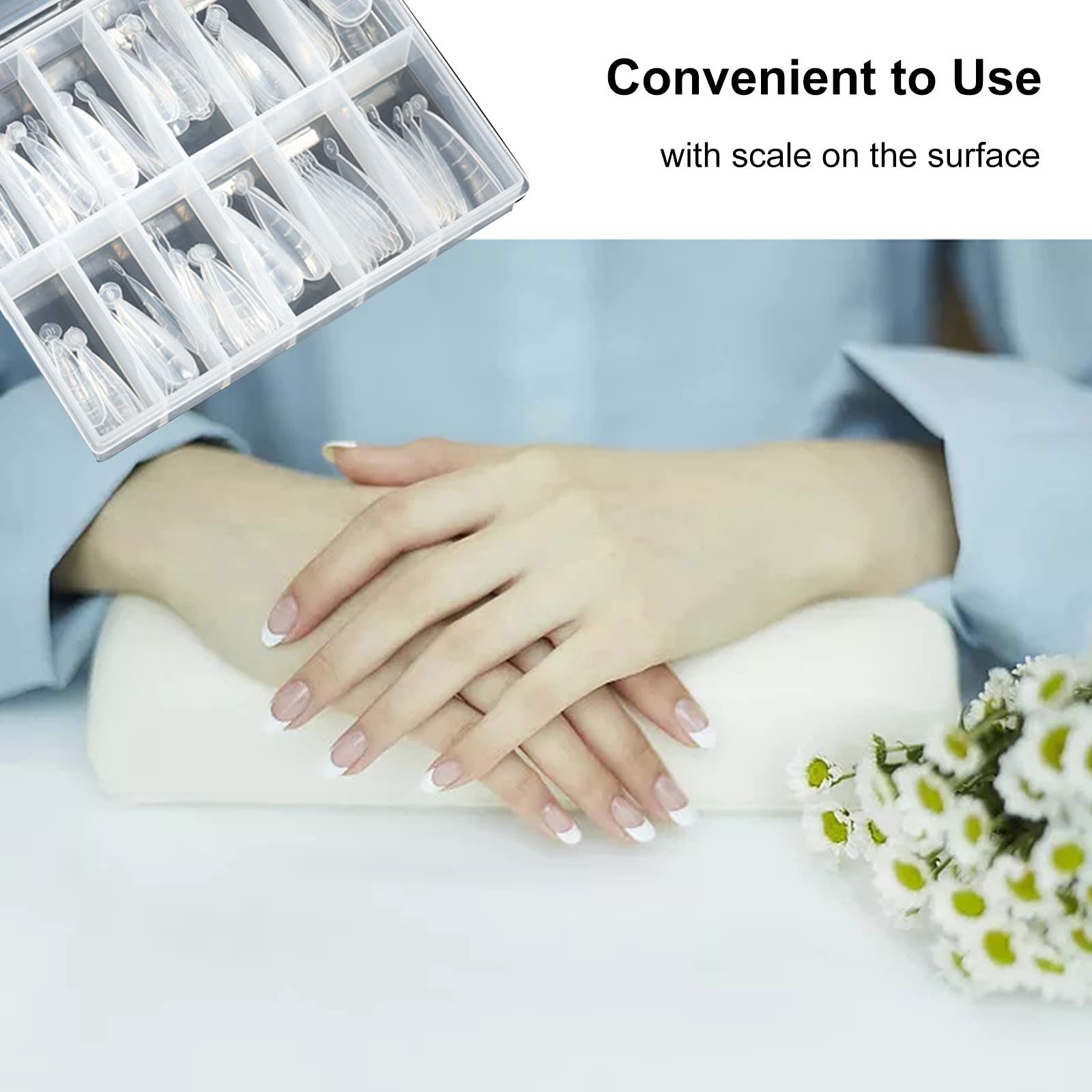 Premium Clear False Nail Tips for Nail Extensions - 120pcs French Nail Tips with Storage Case - 12 Sizes for Professional Salon & DIY Nail Art (JP-02) - Perfect for Weddings, Parties & Special Occasions - Layfoo