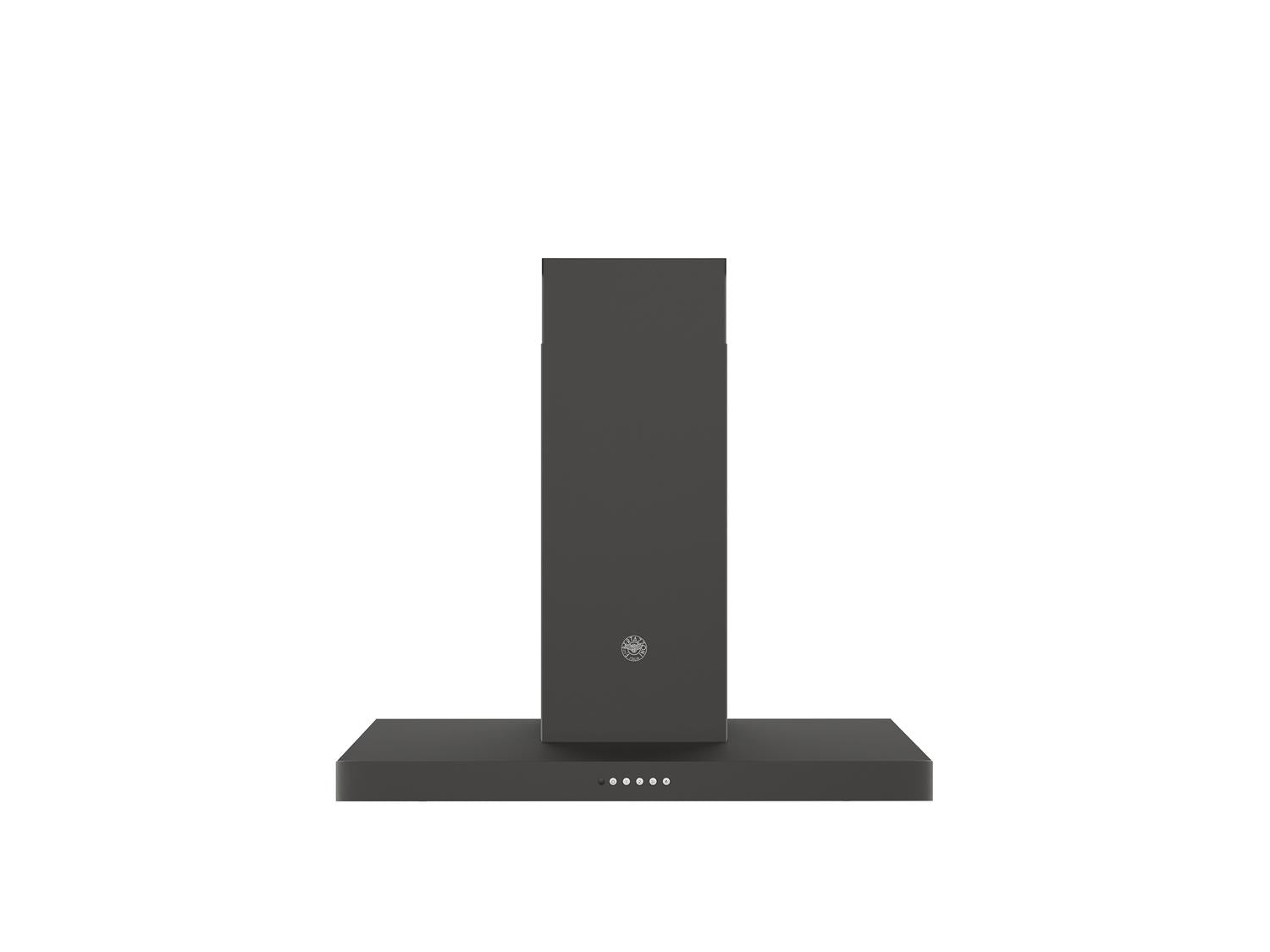Bertazzoni KT36CAT 36-Inch T-Shaped Wall Mounted Range Hood - 600 CFM Powerful Single Motor - Carbonio Finish - Ideal for Modern Kitchens & Open Concept Homes