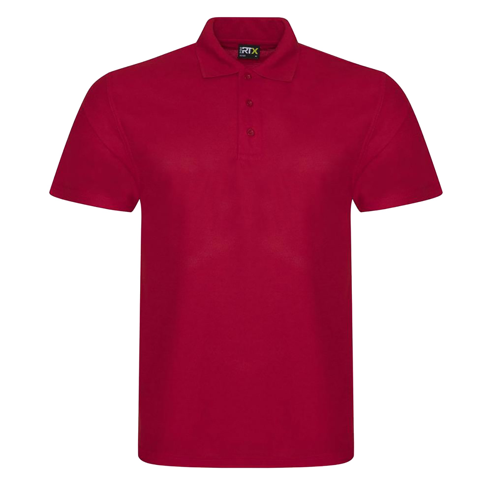 Men's Professional Pique Polo Shirt - Breathable Cotton, Moisture-Wicking, Large Size, Classic Red - Perfect for Golf, Business Casual & Summer Outings