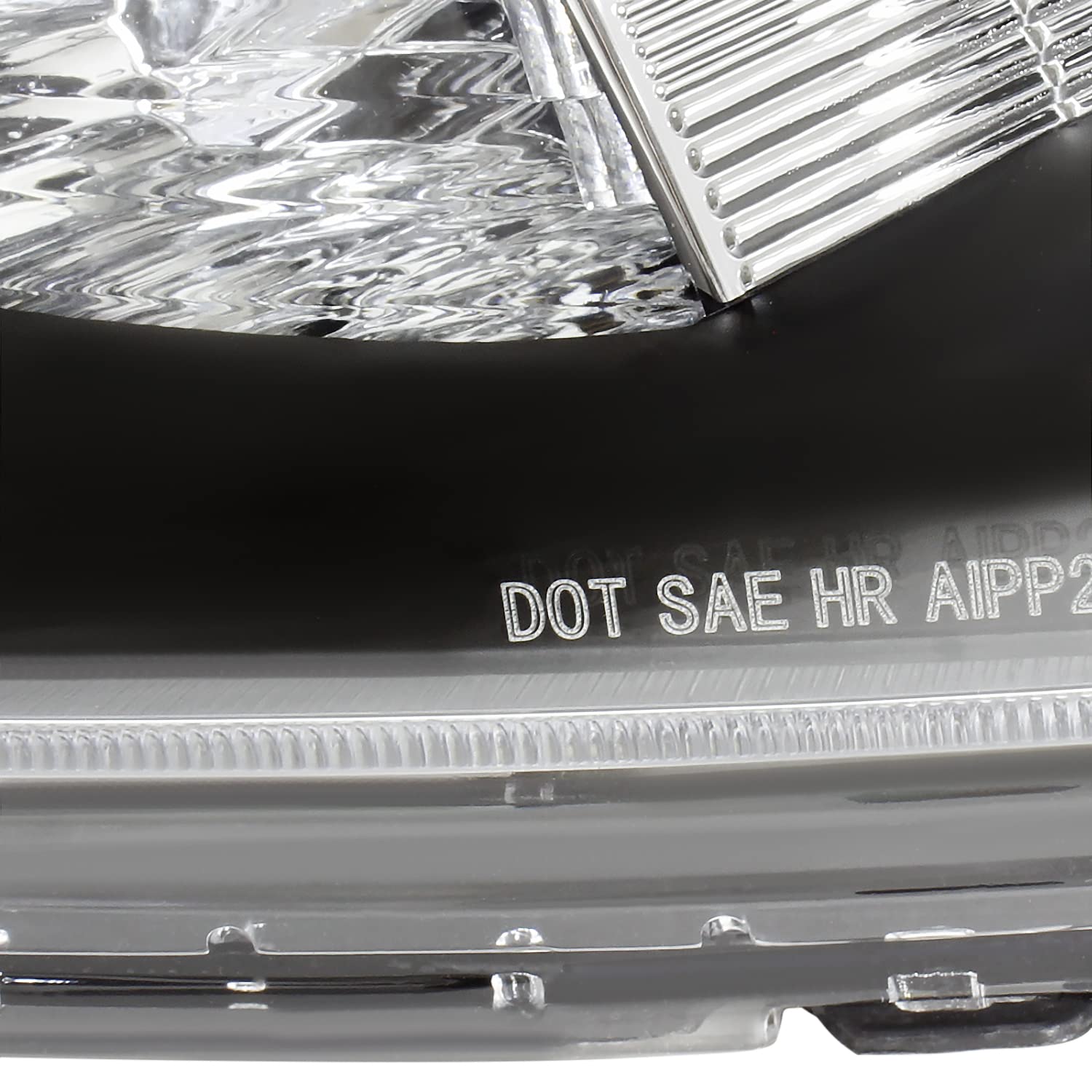 Spec-D Tuning Black Headlights for 2008-2012 Honda Accord 4-Door Sedan - Left & Right Pair Headlight Assembly - Upgrade Your Ride for Night Driving & Enhanced Style