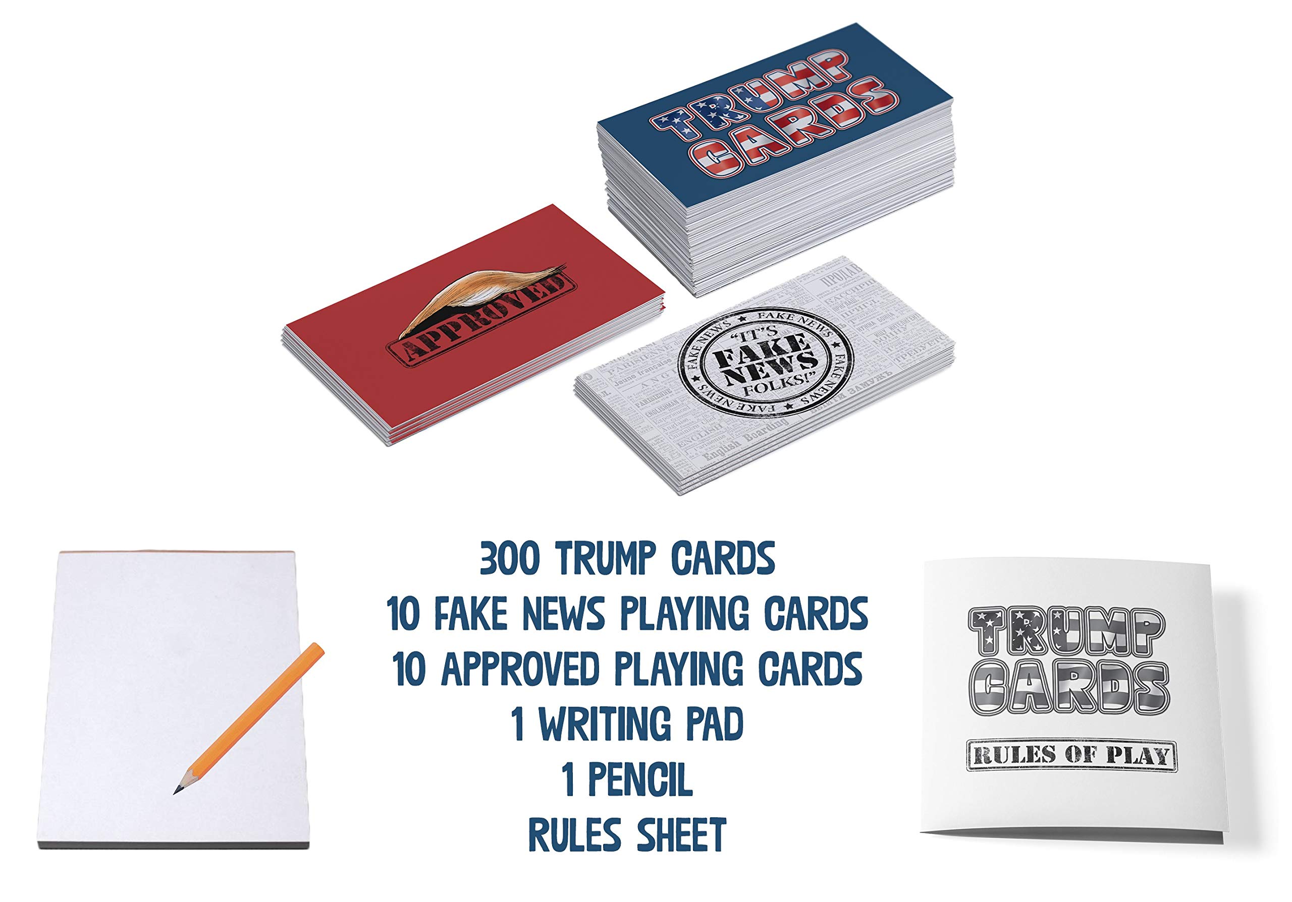 Trump Cards Game - Fake News or Real? Fun Political Party Game for Adults & Friends - Perfect for Game Nights, Gifts, and Political Discussions