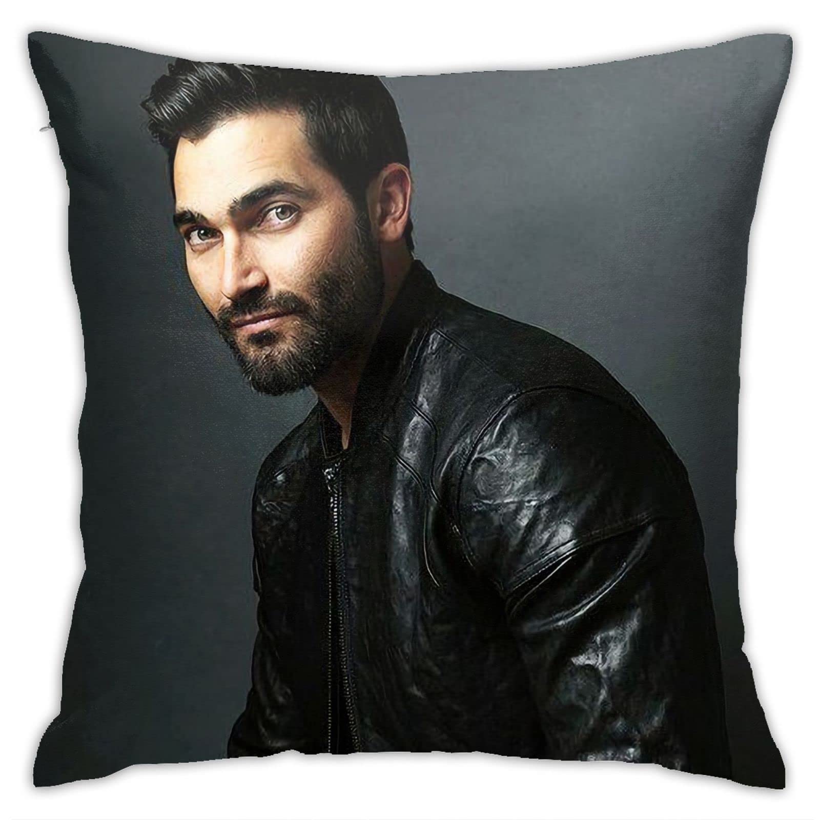 Tyler Hoechlin Plush Double-Sided Pillow Covers 18x18 Inch - Soft Decorative Throw Pillow Cases for Bedroom, Living Room & Dorm Decor | Perfect for TV Watching, Reading Nook & Cozy Home Accents