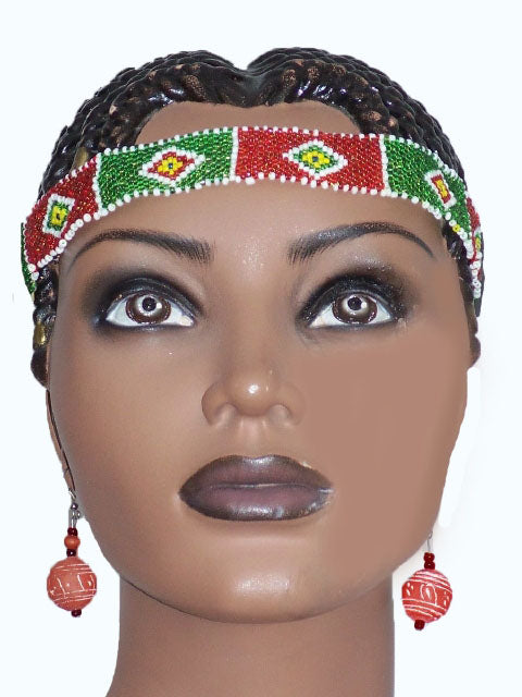 Fulani African Head Jewelry Choker DPJ150 - Handmade Beaded Necklace for Women, Tribal Wedding Accessory, Boho Festival Jewelry | Perfect for Cultural Events, Weddings & Music Festivals