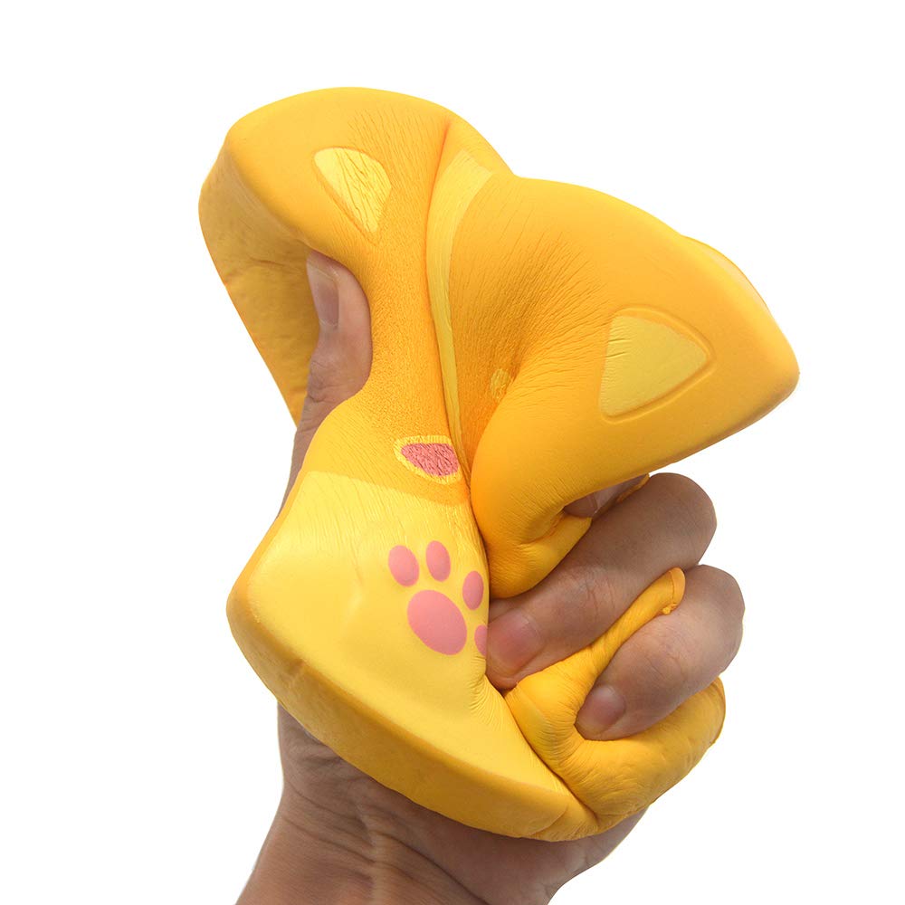 Squishy Shiba Inu Toast Stress Relief Toy - 5.5