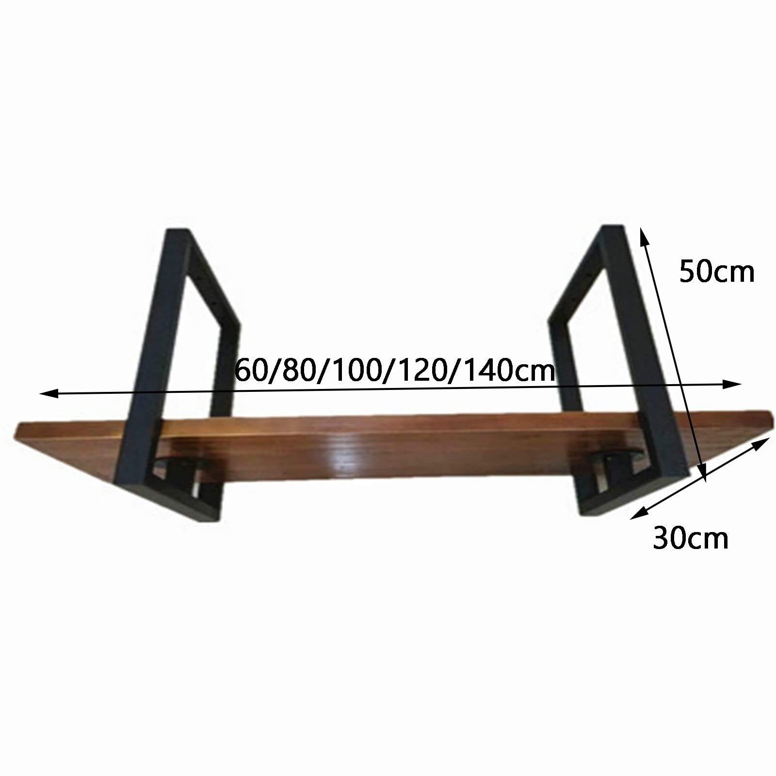 European Style Wrought Iron Floating Wine Rack - Solid Wood Single Layer Wall Mounted Hanging Shelf for Kitchen, Bar, Restaurant & Living Room - Easy Installation for Home Decor and Wine Storage