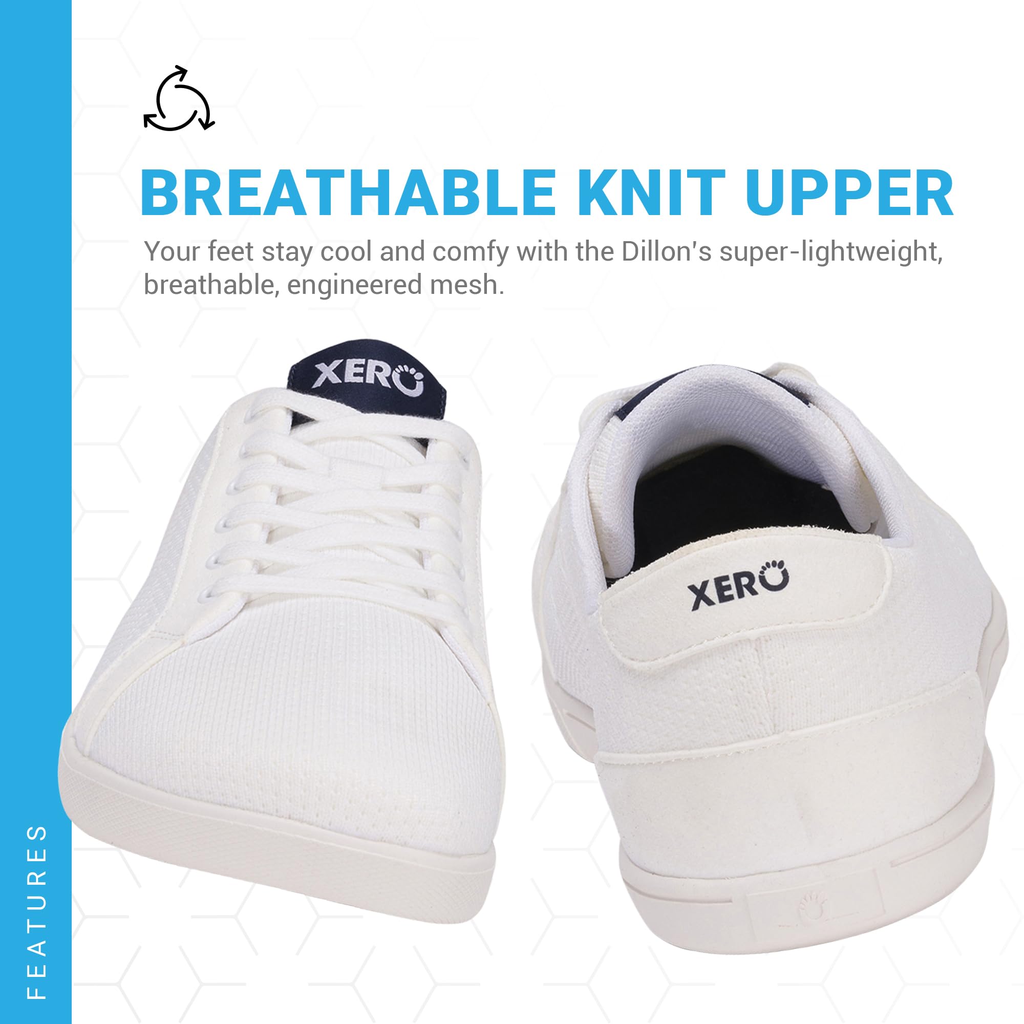Xero Shoes Dillon Classic - Lightweight & Breathable Men's Casual Sneakers | Comfortable Walking Shoes for Travel, Work & Everyday Wear