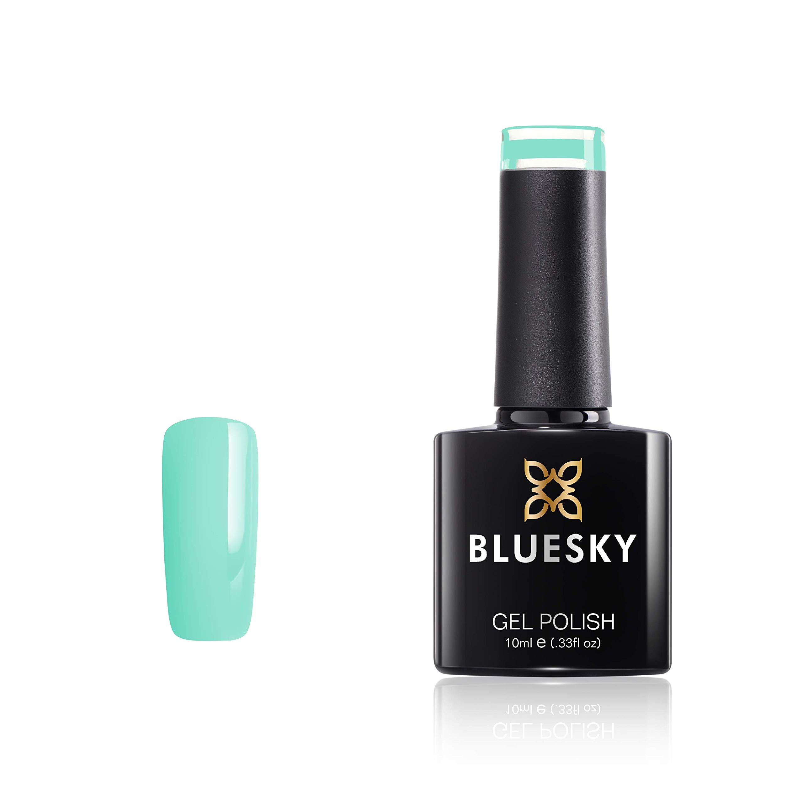 Bluesky Gel Nail Polish - Mint Humbug Pastel 11 (10ml) | Long Lasting, Chip Resistant Green Mint Pastel Nail Lacquer | Requires UV/LED Lamp for Curing | Perfect for Salon, Home Manicures & Nail Art Designs