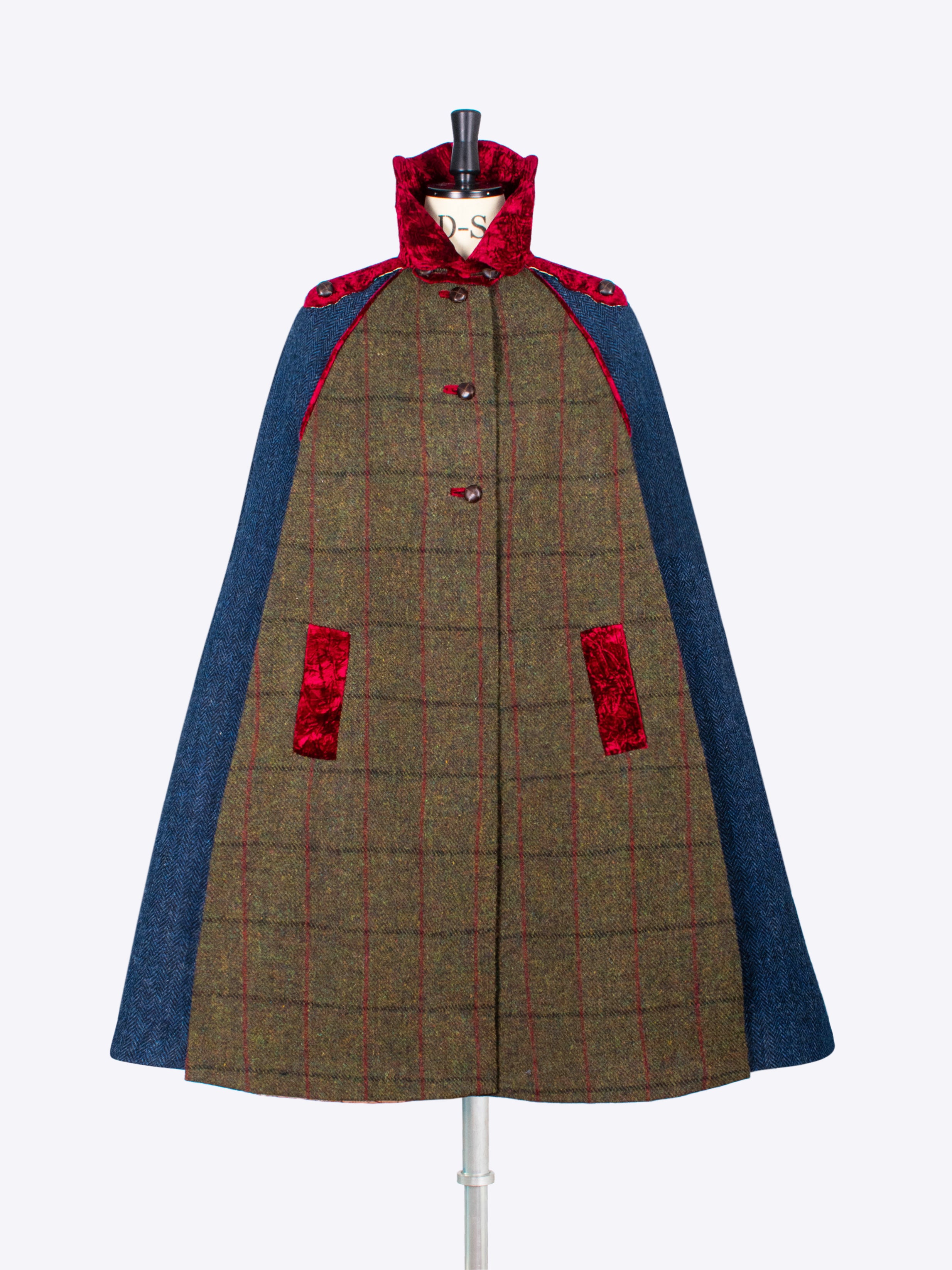 Elegant Scallop Collar Cape for Women - Green, Navy & Red Colors | Perfect for Weddings, Parties & Formal Events