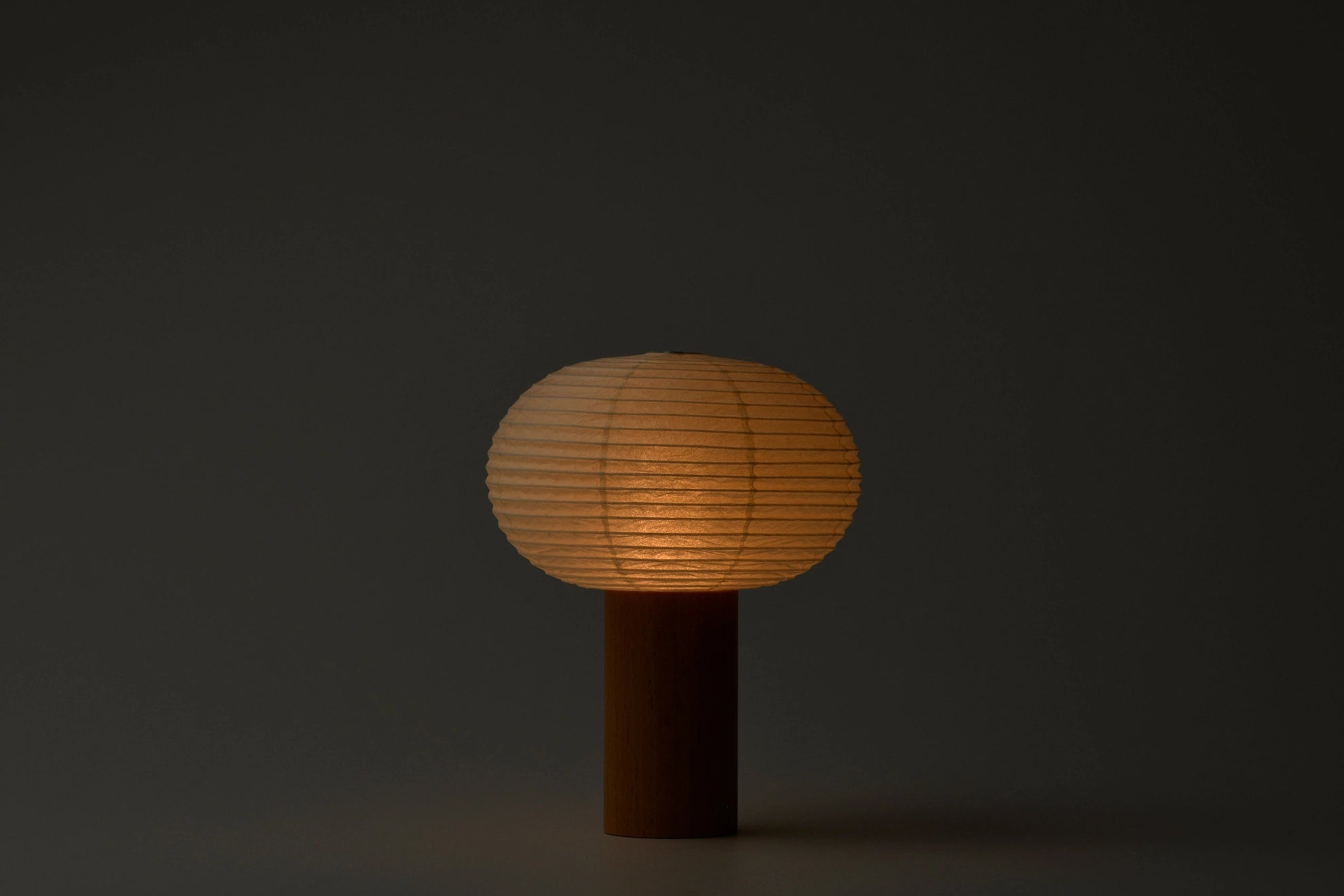 Japanese Chochin Lantern - Traditional Oval Paper Lantern for Home Decor, Garden, and Tea Ceremony