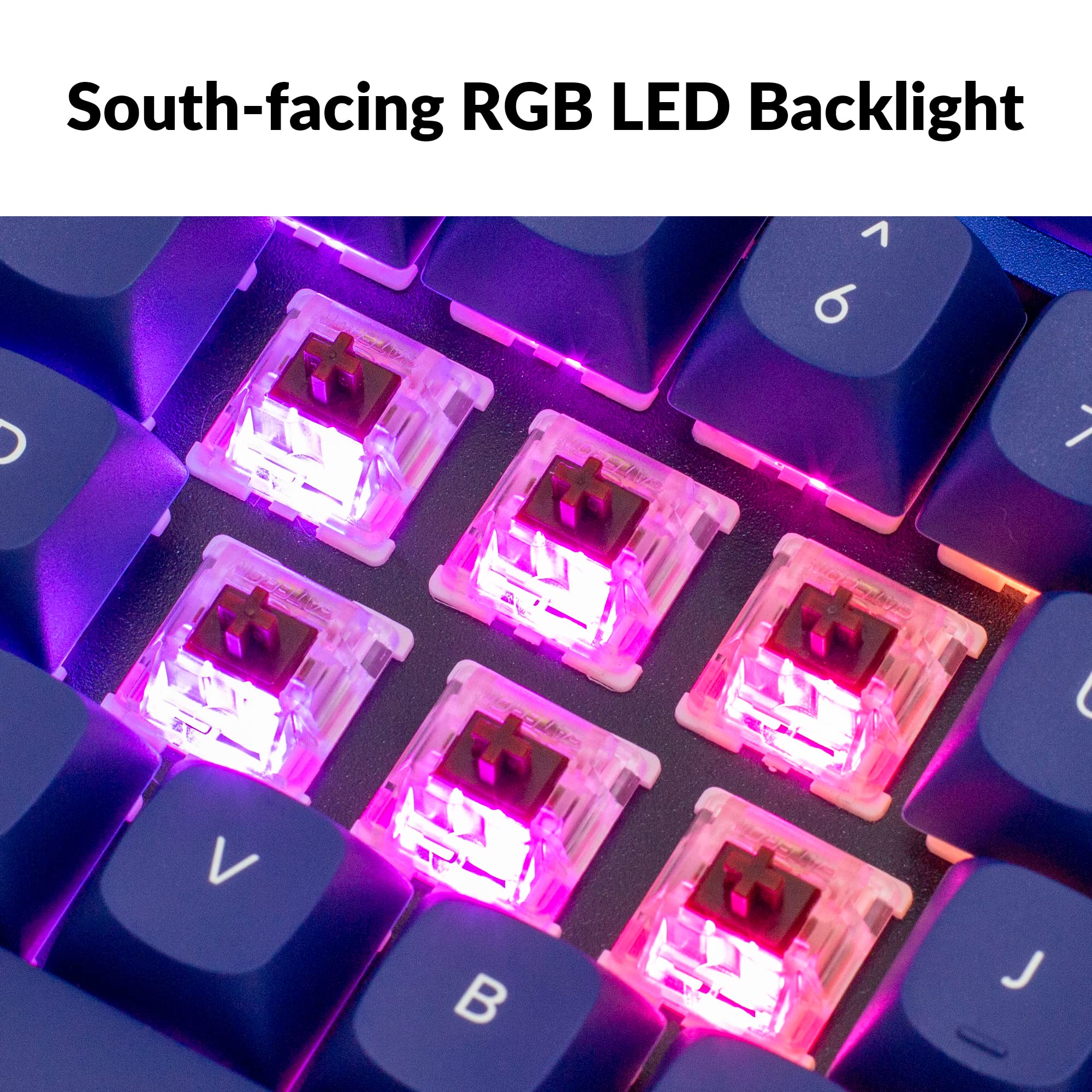 Keychron Q3 RGB Tenkeyless 87-Key Custom Mechanical Keyboard - Gateron G Pro Red Switch, Hot-Swappable, QMK/VIA Programmable, Double Gasket Design for Mac/Windows/Linux (Blue) | Perfect for Gaming, Coding & Office Work