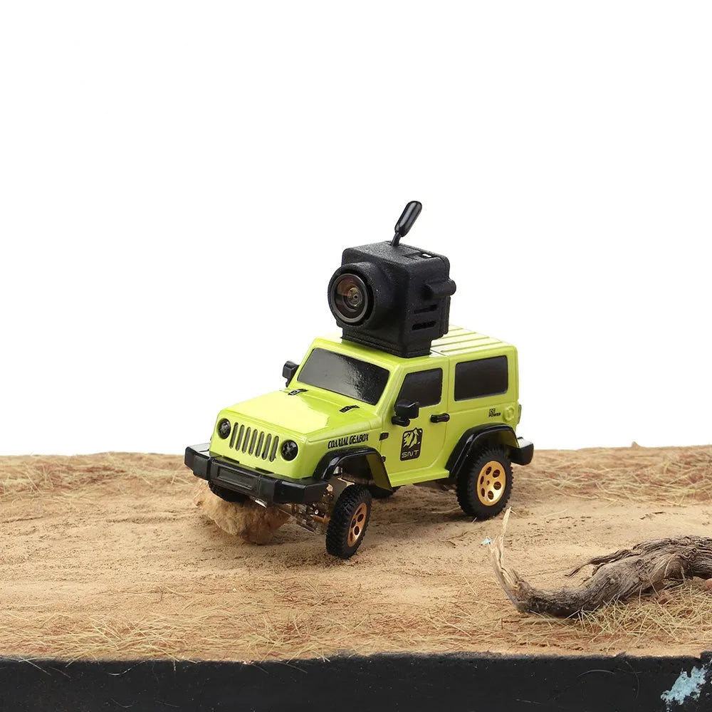 Diatone SNT Wrangler 1:64 Scale 3010 Off-Road RC Car - 4WD Micro FPV Racing Vehicle for Indoor & Outdoor Adventure, Backyard Crawling, and FPV Drone Racing Enthusiasts