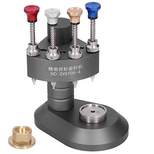 Professional Watch Hand Setting Tool Kit - 4 Pin Watch Hand Presser Pusher Puller for Watch Needle Installation & Removal | Precision Watchmakers Repair Tool for Wristwatch Maintenance & DIY Watch Repair | Perfect for Watch Enthusiasts, Jewelers & Professional Watch Repair Shops