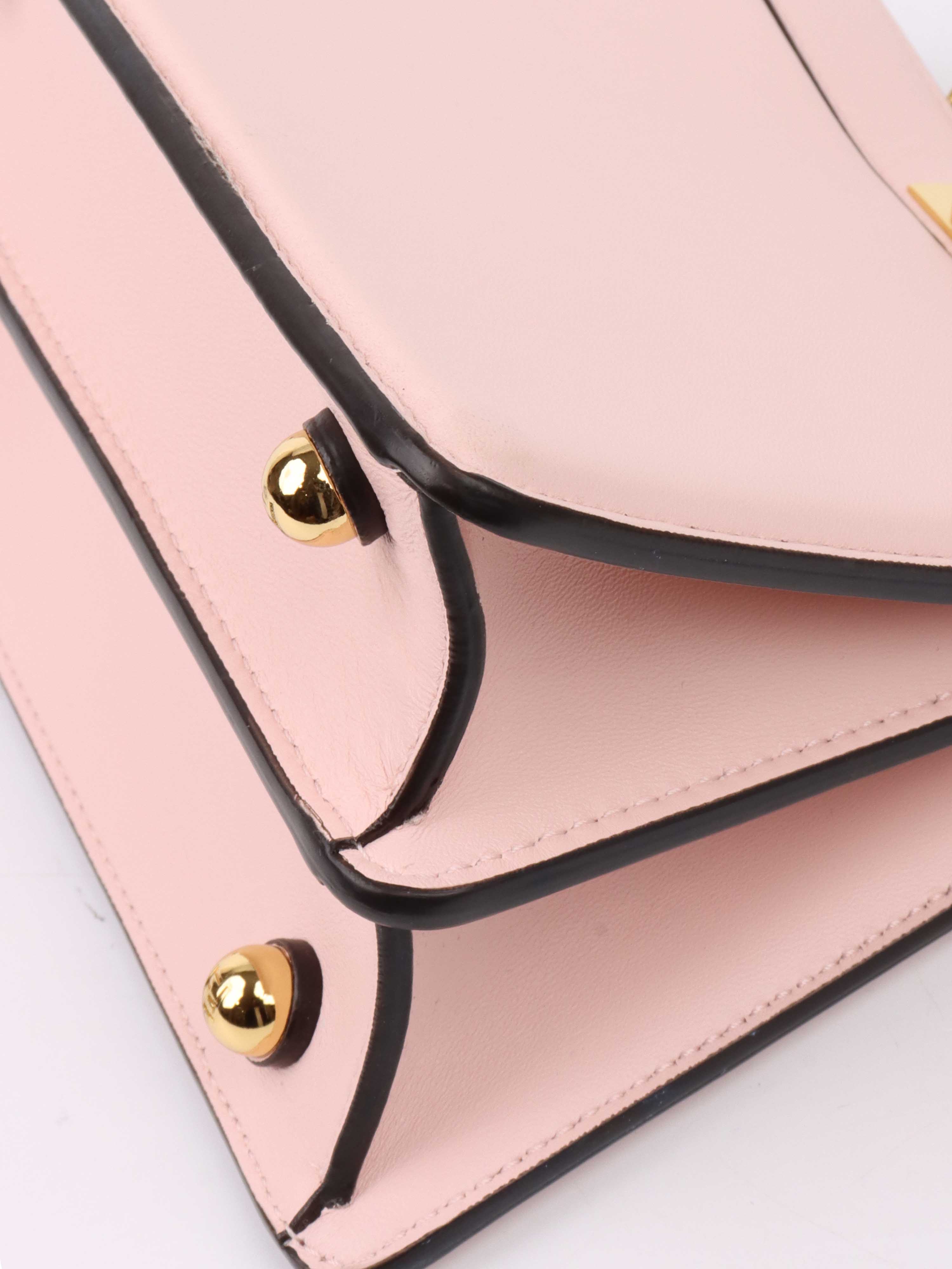Fendi Peekaboo ISeeU Petite Pale Pink Padded Nappa Leather Handbag for Women | Luxury Designer Shoulder Bag | Perfect for Work, Date Night & Special Occasions